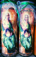 Load image into Gallery viewer, Archangel Ariel Angel of Abundance Novena Candle