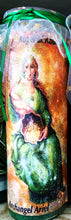 Load image into Gallery viewer, Archangel Ariel Angel of Abundance Novena Candle
