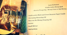 Load image into Gallery viewer, Double Action Money Spell Kit Reverse Prosperity/Money Curse or Bad Money Juju