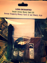 Load image into Gallery viewer, Double Action Money Spell Kit Reverse Prosperity/Money Curse or Bad Money Juju
