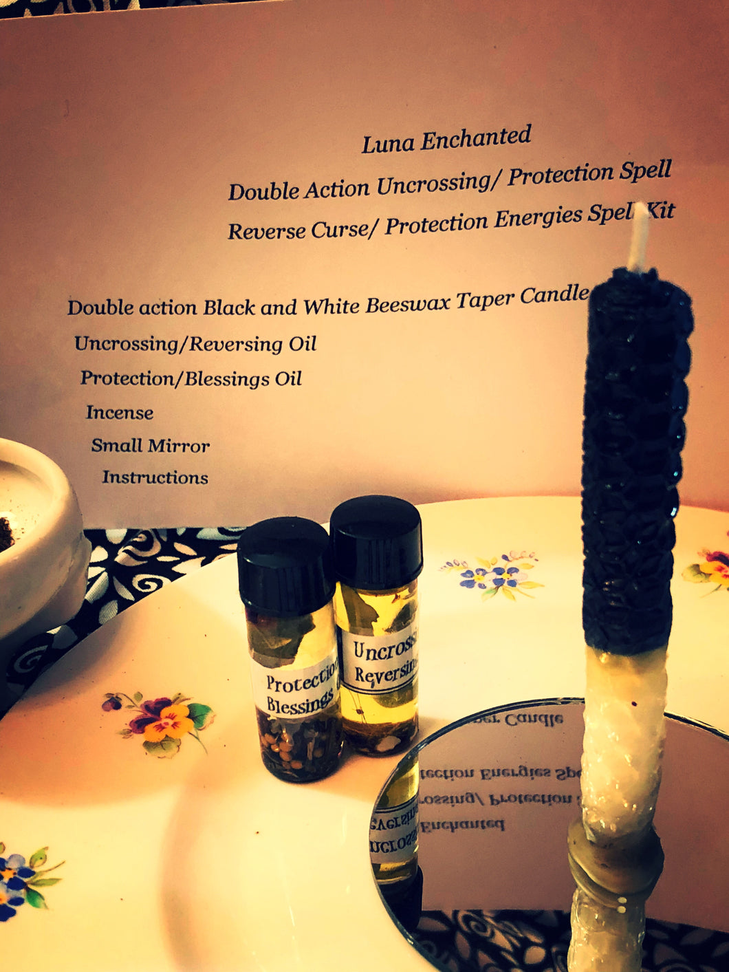 Double Action Uncrossing / Protection  Spell Kit     Reverse Curse