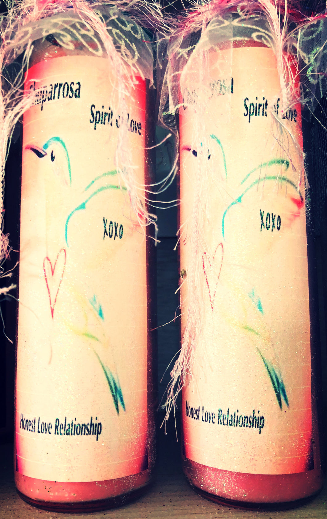 Chuparrosa/ Hummingbird Spirit of Love/ Honest Love Relationship Novena Spell Candle