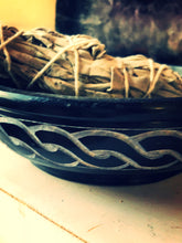 Load image into Gallery viewer, Ceramic Celtic Scrying or Smudge Bowl
